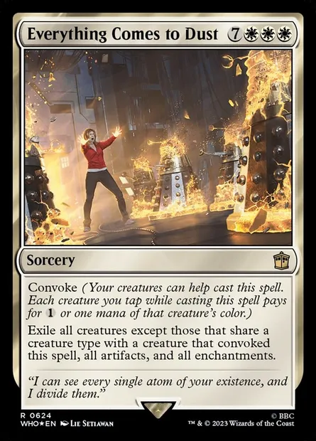 Everything Comes to Dust, Magic card WHO 624 — Doctor Who set