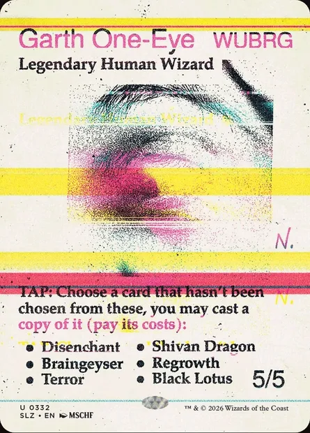 Garth One-Eye, Magic card SLZ 332 — The Zeta Set set