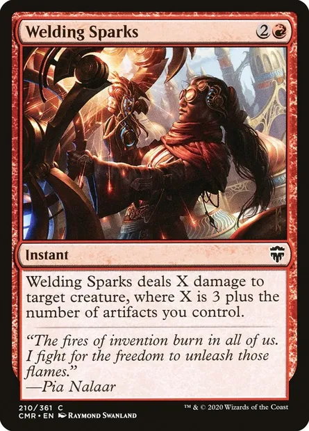 Welding Sparks, Magic card CMR 210 — Commander Legends set