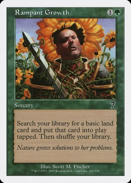 Croissance luxuriante, carte Magic 7ED 262 — extension Septième Edition
