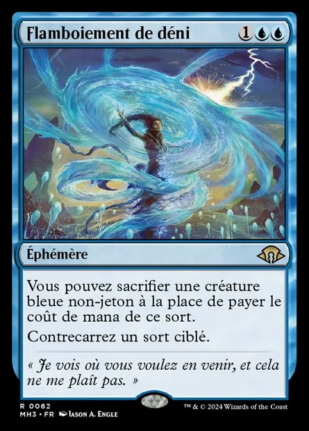Flamboiement de déni, carte Magic MH3 62 — extension Modern Horizons 3