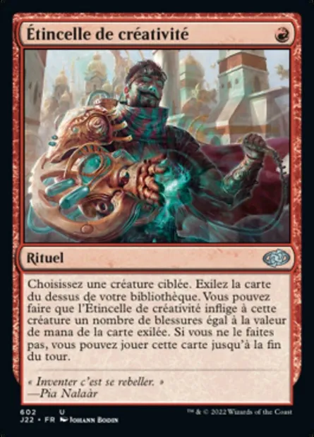 Étincelle de créativité, carte Magic J22 602 — extension Jumpstart 2022