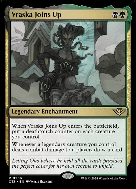 Vraska Joins Up, Magic card OTJ 236 — Outlaws of Thunder Junction set