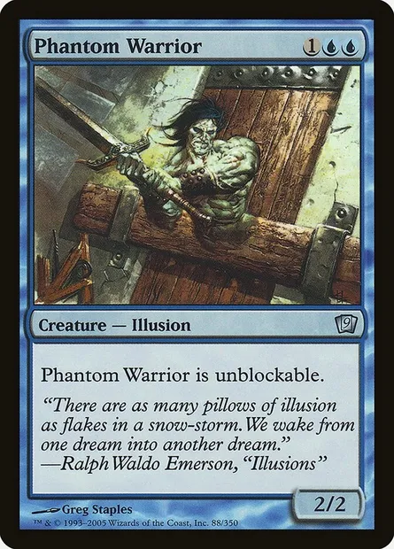 Phantom Warrior, Magic card 9ED 88★ — Ninth Edition set