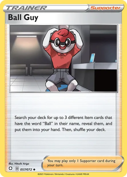 Ball Guy, Pokémon card SHF 57 — Shining Fates set