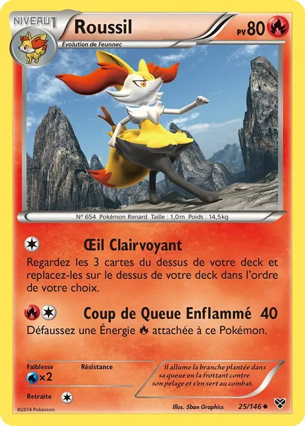 Roussil, carte Pokémon XY 25 — extension XY