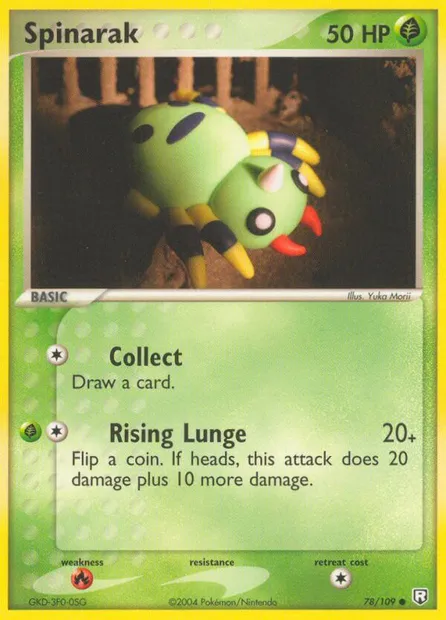 Spinarak, Pokémon card TRR 78 — Team Rocket Returns set