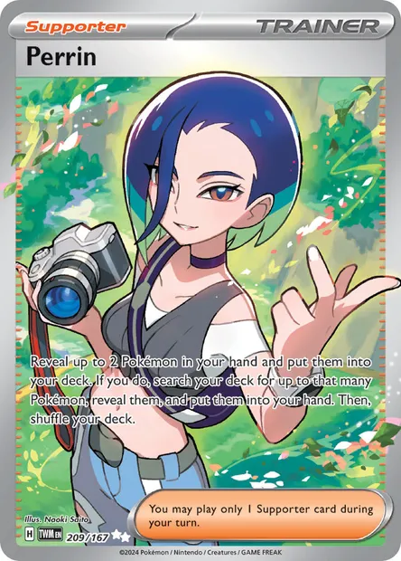 Perrin, Pokémon card TWM 209 — Twilight Masquerade set