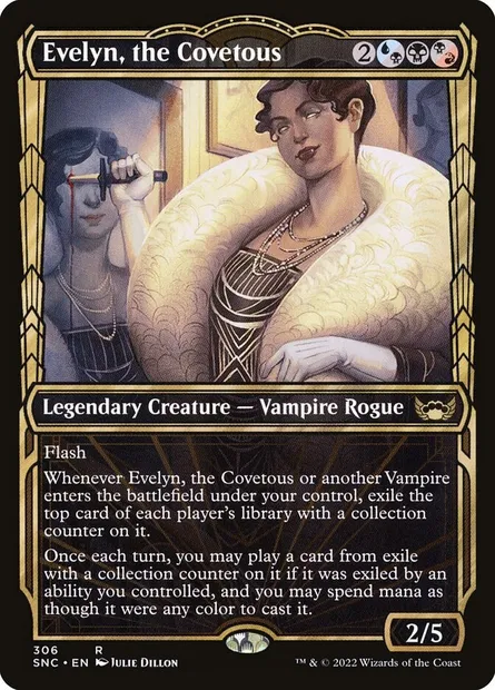 Evelyn, the Covetous, Magic card SNC 306 — Streets of New Capenna set