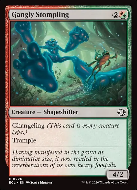 Gangly Stompling, Magic card ECL 226 — Lorwyn Eclipsed set