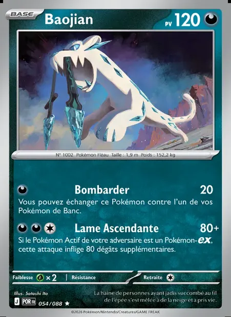 Baojian, carte Pokémon POR 054 — extension Équilibre Parfait