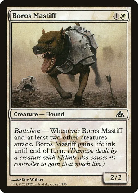 Boros Mastiff, Magic card DGM 1 — Dragon's Maze set