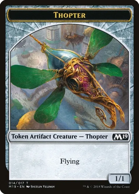 Thopter, carte Magic TM19 14 — extension Core Set 2019 Tokens