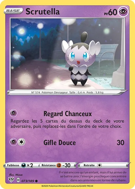 Scrutella, carte Pokémon DAA 73 — extension Ténèbres Embrasées