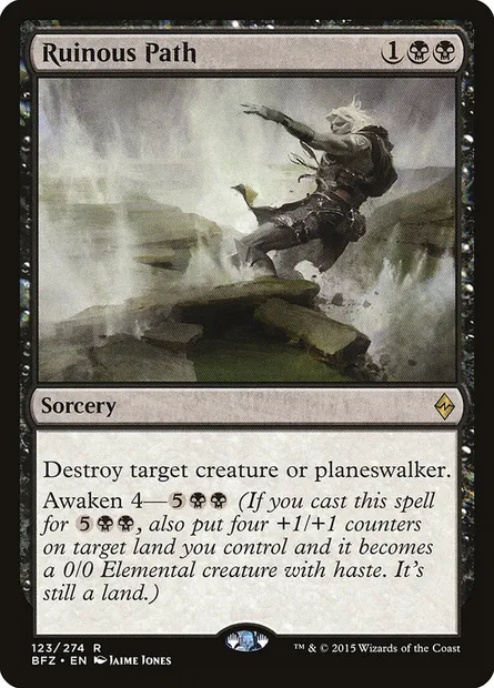Ruinous Path, Magic card BFZ 123 — Battle for Zendikar set