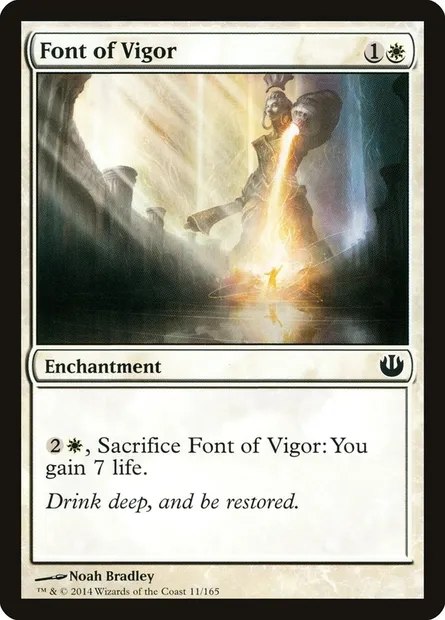 Font of Vigor, Magic card JOU 11 — Journey into Nyx set