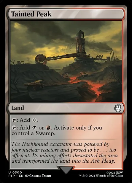 Tainted Peak, Magic card PIP 300 — Fallout set