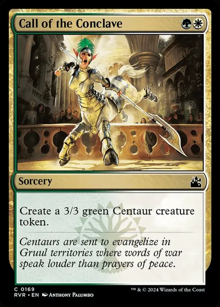 Call of the Conclave, Magic card RVR 169 — Ravnica Remastered set