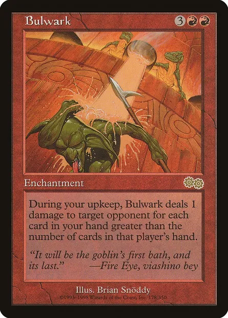 Bulwark, Magic card USG 178 — Urza's Saga set