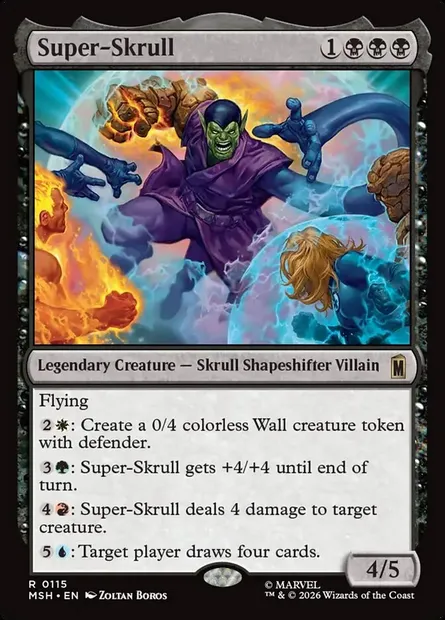 Super-Skrull, Magic card MSH 115 — Marvel Super Heroes set