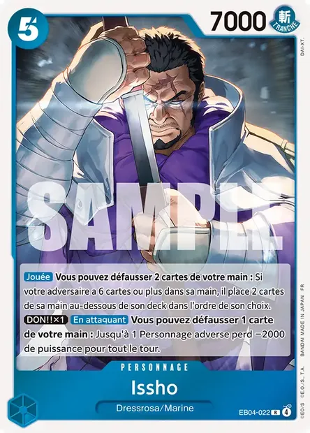Issho, carte One Piece EB04-022 — extension EGGHEAD CRISIS