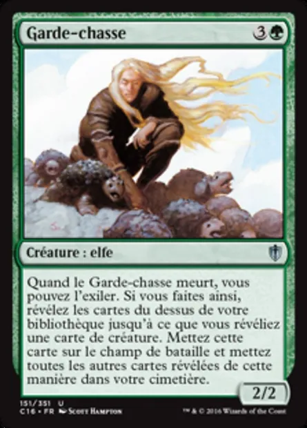 Garde-chasse, carte Magic C16 151 — extension Commander 2016
