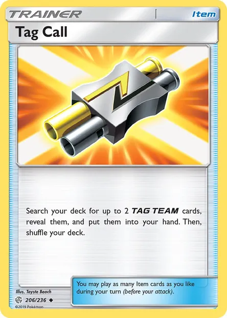 Tag Call, Pokémon card CEC 206 — Cosmic Eclipse set
