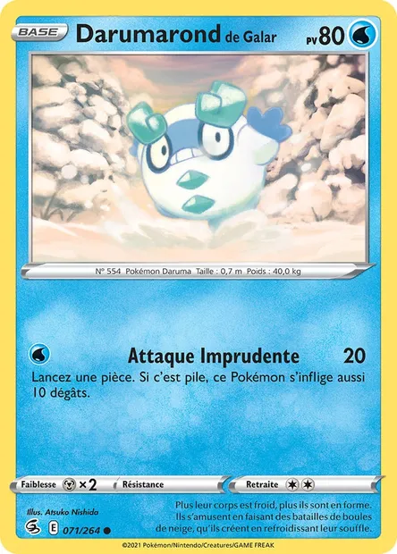 Darumarond de Galar, carte Pokémon FST 71 — extension Poing de Fusion