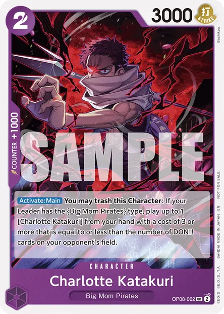 Charlotte Katakuri, carte One Piece OP08-062 — extension TWO LEGENDS