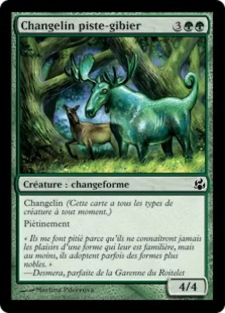 Changelin piste-gibier, carte Magic MOR 123 — extension Leveciel
