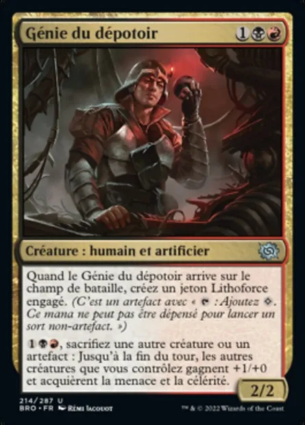 Génie du dépotoir, carte Magic BRO 214 — extension La Guerre Fratricide