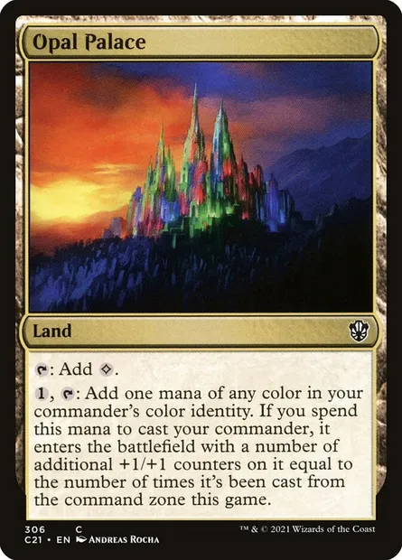 Opal Palace, Magic card C21 306 — Commander 2021 set