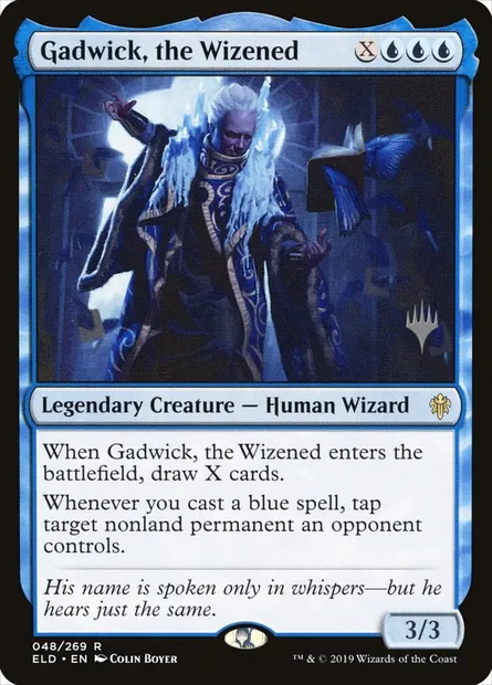 Gadwick, the Wizened, Magic card PELD 48p — Throne of Eldraine Promos set