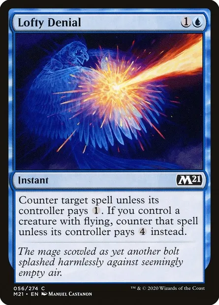 Lofty Denial, Magic card M21 56 — Core Set 2021 set