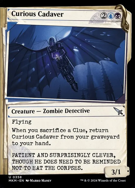 Curious Cadaver, Magic card MKM 358 — Murders at Karlov Manor set