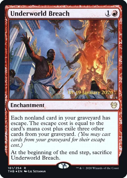 Brèche du Monde souterrain, carte Magic PTHB 161s — extension Theros Beyond Death Promos