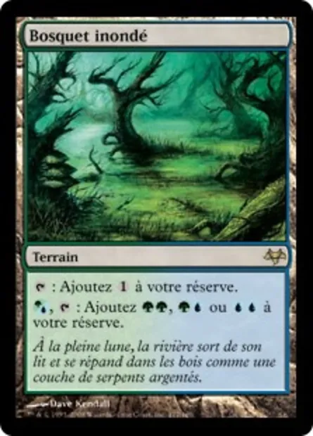 Bosquet inondé, carte Magic EVE 177 — extension Coucheciel