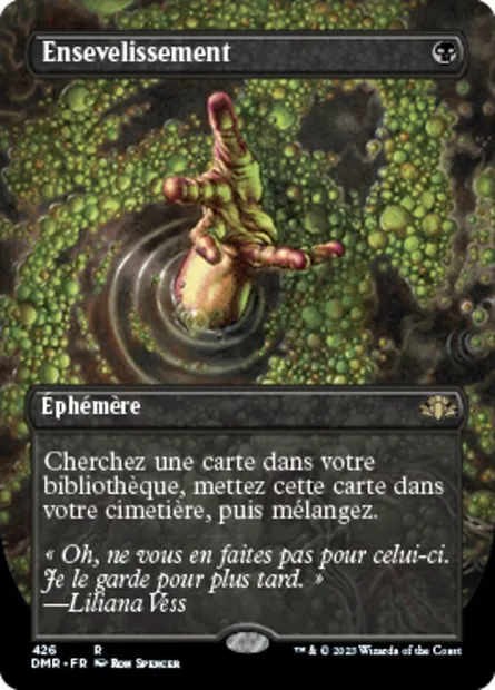 Ensevelissement, carte Magic DMR 426 — extension Dominaria Remastered