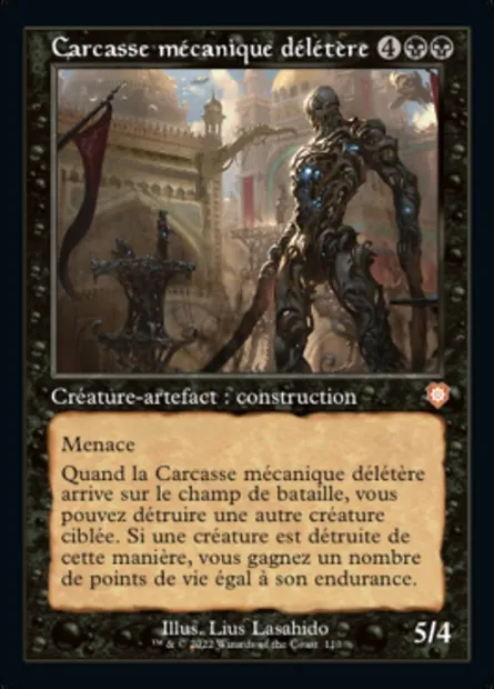 Carcasse mécanique délétère, carte Magic BRC 110 — extension The Brothers' War Commander