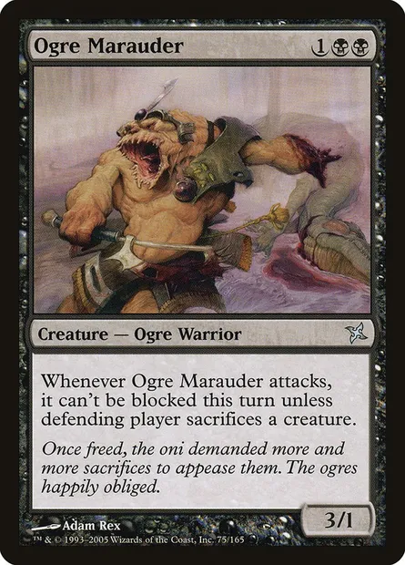 Ogre Marauder, Magic card BOK 75 — Betrayers of Kamigawa set