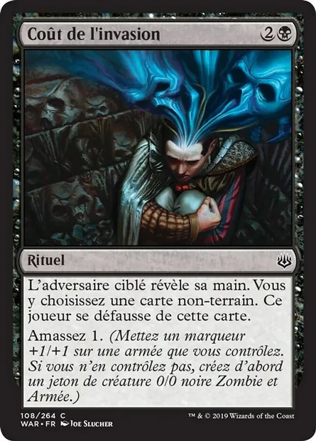 Coût de l'invasion, carte Magic WAR 108 — extension La guerre des Planeswalkers