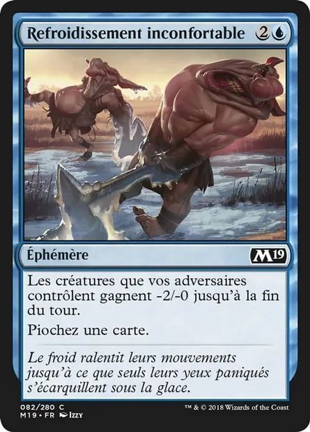 Refroidissement inconfortable, carte Magic M19 82 — extension Core Set 2019