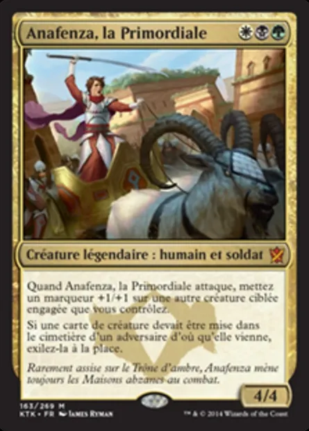 Anafenza, la Primordiale, carte Magic KTK 163 — extension Les Khans de Tarkir