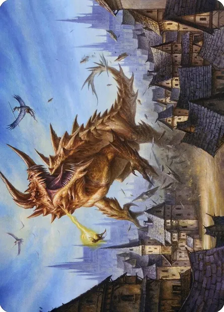 The Tarrasque // Tarrasque, Magic card AAFR 19 — Adventures in the Forgotten Realms Art Series set
