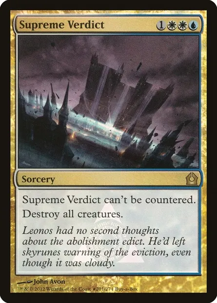 Supreme Verdict, Magic card PRTR 201★ — Return to Ravnica Promos set