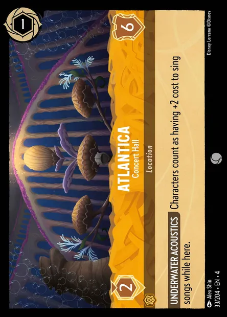 Atlantica - Concert Hall, Disney Lorcana card CH4-033 — Ursula's Return set