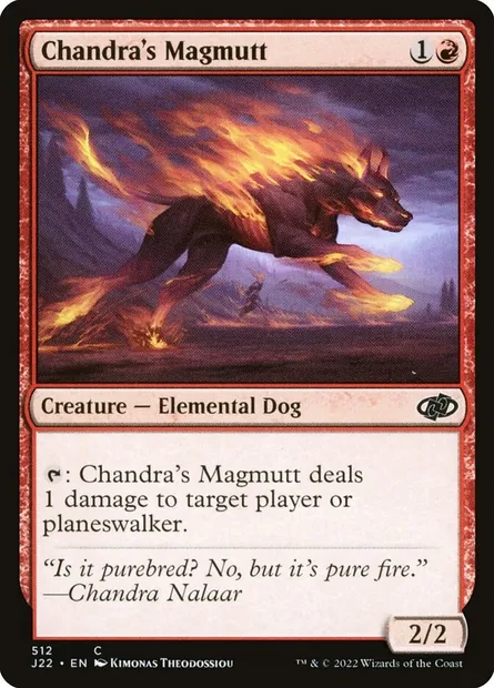 Chandra's Magmutt, Magic card J22 512 — Jumpstart 2022 set