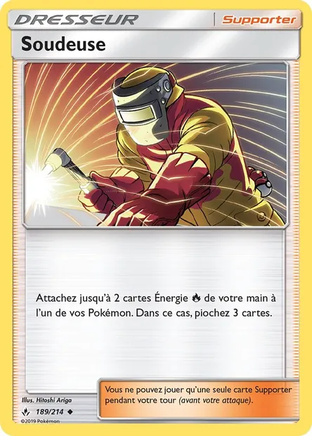 Soudeuse, carte Pokémon UNB 189 — extension Alliance Infaillible
