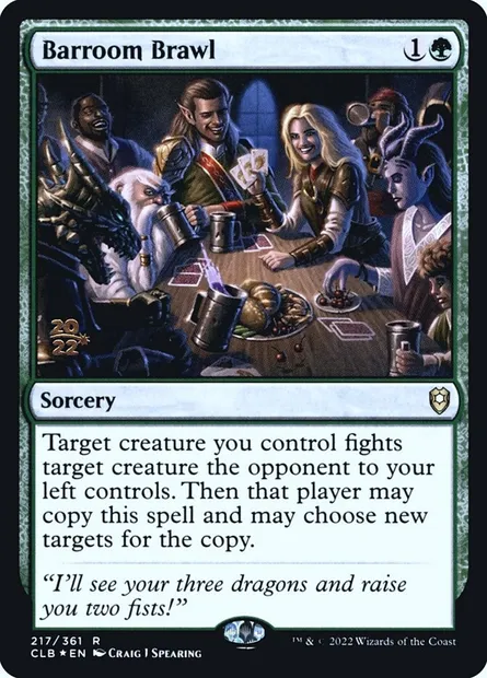 Barroom Brawl, Magic card PCLB 217s — Battle for Baldur's Gate Promos set