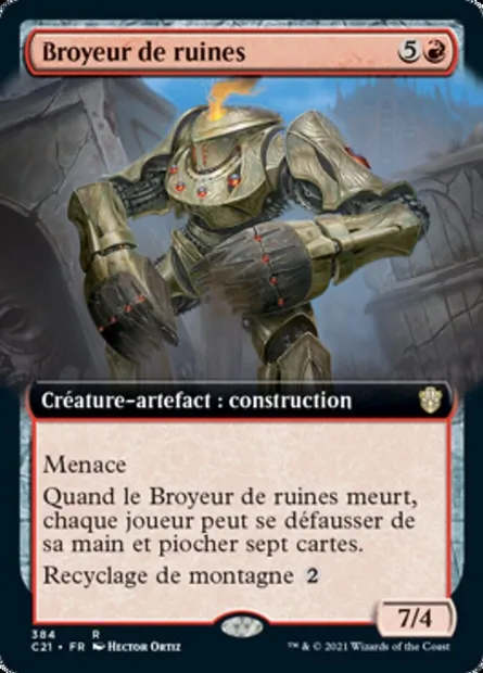 Broyeur de ruines, carte Magic C21 384 — extension Commander 2021